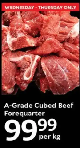 Oxford Freshmarket A-Grade Cubed Beef Forequarter offer