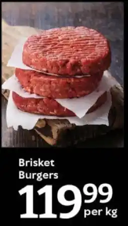 Oxford Freshmarket Brisket Burgers offer