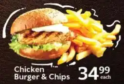 Oxford Freshmarket Chicken Burger & Chips offer