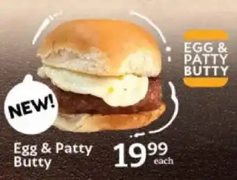Oxford Freshmarket Egg & Patty Butty offer