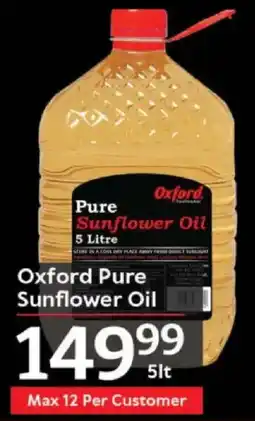 Oxford Freshmarket Oxford Pure Sunflower Oil offer