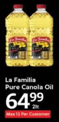 Oxford Freshmarket La Familia Pure Canola Oil offer