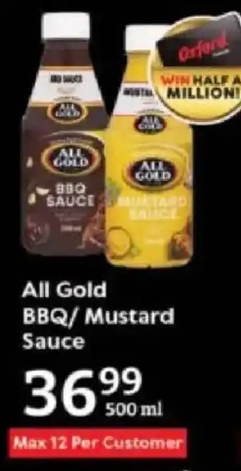 Oxford Freshmarket All Gold BBQ/ Mustard Sauce offer