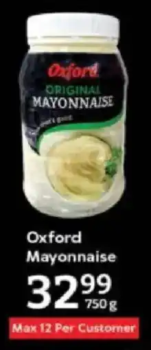Oxford Freshmarket Oxford Mayonnaise offer