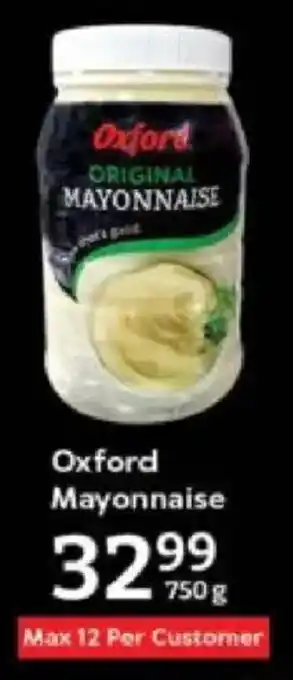 Oxford Freshmarket Oxford Mayonnaise offer