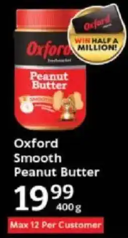 Oxford Freshmarket Oxford Smooth Peanut Butter offer