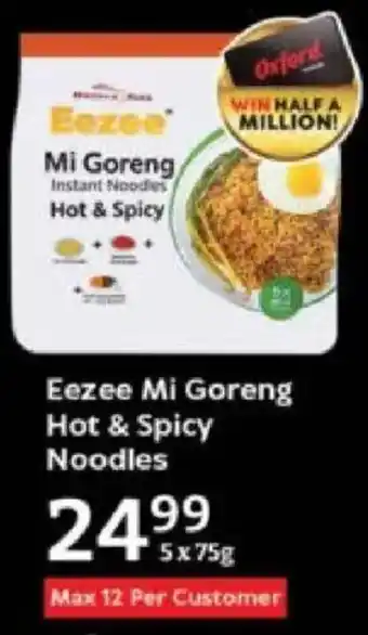 Oxford Freshmarket Eezee Mi Goreng Hot & Spicy Noodles offer