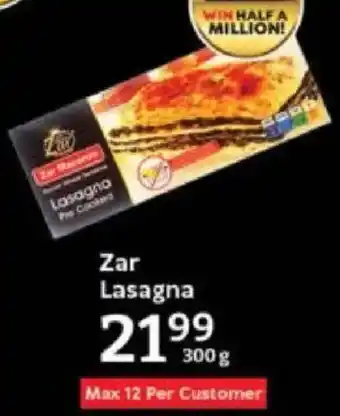 Oxford Freshmarket Zar Lasagna offer