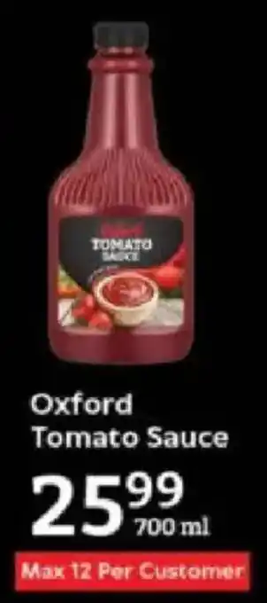 Oxford Freshmarket Oxford Tomato Sauce offer