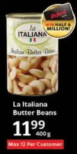Oxford Freshmarket La Italiana Butter Beans offer
