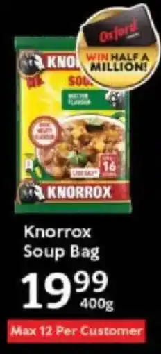 Oxford Freshmarket Knorrox Soup Bag offer