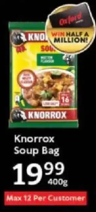Oxford Freshmarket Knorrox Soup Bag offer