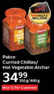Oxford Freshmarket Pakco Curried Chillies/ Hot Vegetable Atchar offer