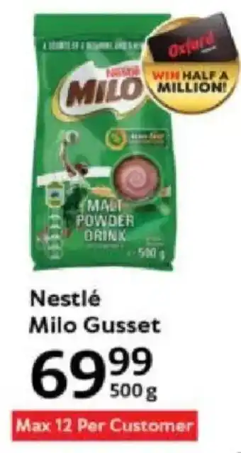 Oxford Freshmarket Nestlé Milo Gusset offer