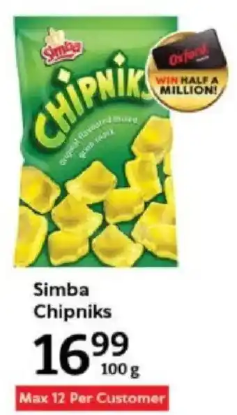 Oxford Freshmarket Simba Chipniks offer