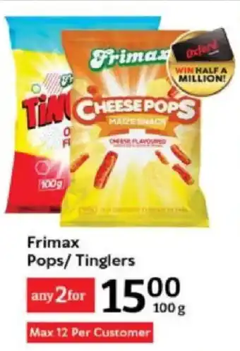 Oxford Freshmarket Frimax Pops/ Tinglers offer