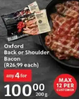 Oxford Freshmarket Oxford Back or Shoulder Bacon offer