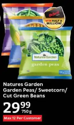 Oxford Freshmarket Natures Garden Garden Peas/ Sweetcorn/ Cut Green Beans offer