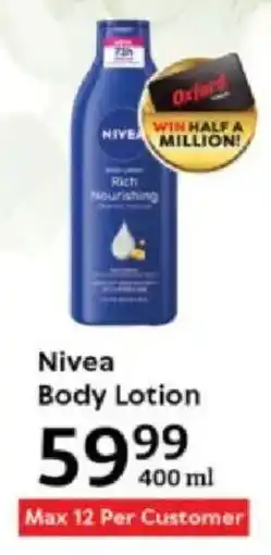 Oxford Freshmarket Nivea Body Lotion offer
