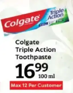Oxford Freshmarket Colgate Triple Action Toothpaste offer