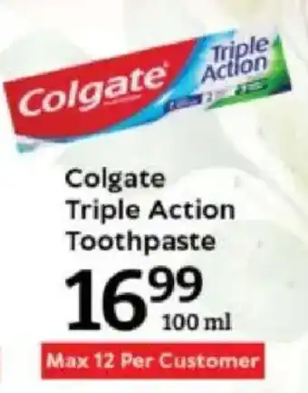 Oxford Freshmarket Colgate Triple Action Toothpaste offer