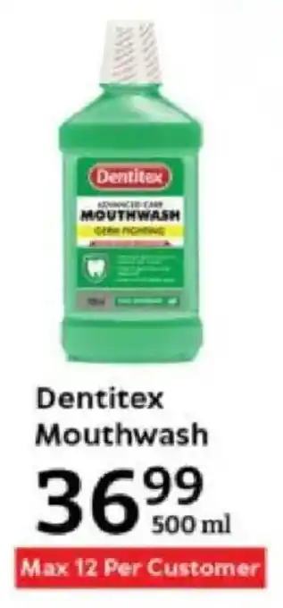 Oxford Freshmarket Dentitex Mouthwash offer