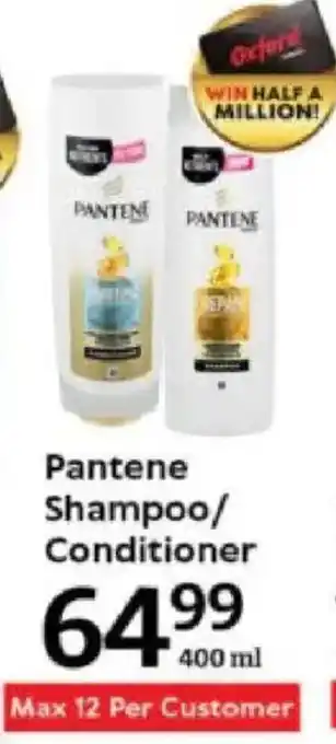 Oxford Freshmarket Pantene Shampoo/ Conditioner offer