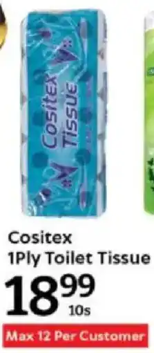 Oxford Freshmarket Cositex 1Ply Toilet Tissue offer