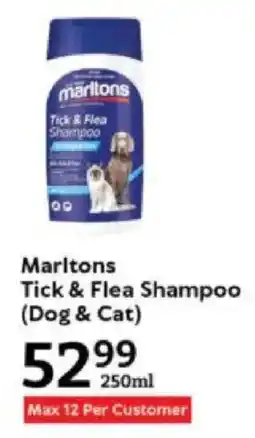 Oxford Freshmarket Marltons Tick & Flea Shampoo offer