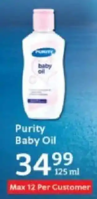 Oxford Freshmarket Purity Baby Oil offer