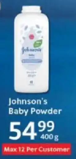 Oxford Freshmarket Johnson's Baby Powder offer