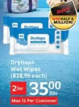 Oxford Freshmarket Drynaps Wet Wipes offer