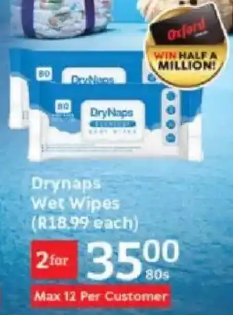Oxford Freshmarket Drynaps Wet Wipes offer