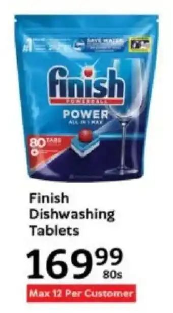 Oxford Freshmarket Finish Dishwashing Tablets offer