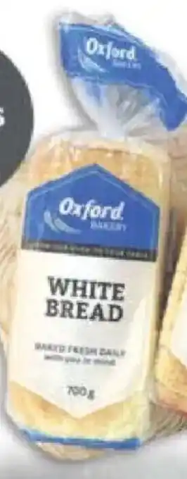 Oxford Freshmarket Oxford Sliced/ Unsliced White Bread offer