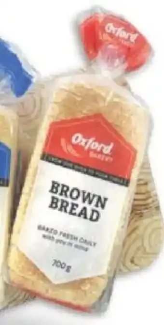 Oxford Freshmarket Oxford Sliced/ Unsliced Brown Bread offer