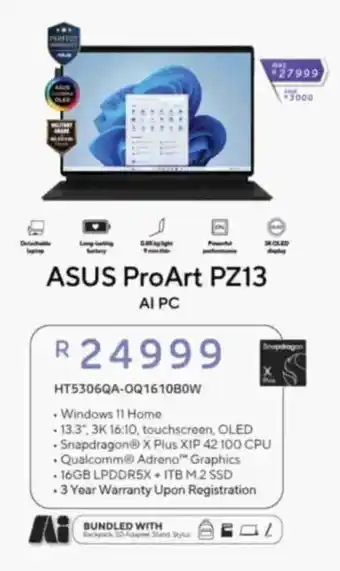 Computer Mania ASUS ProArt PZ13 offer