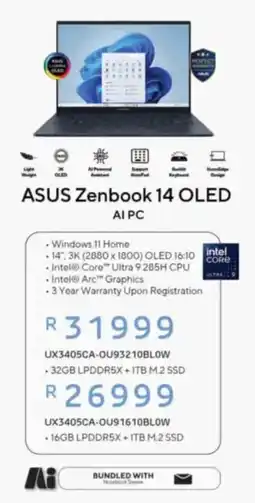 Computer Mania ASUS Zenbook 14 OLED offer