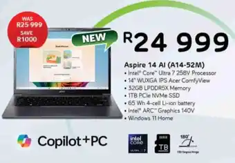 Computer Mania Acer Aspire 14 AI A14-52M offer