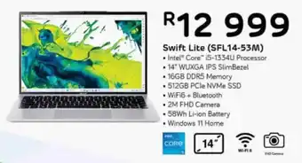 Computer Mania Acer Swift Lite SFL14-53M offer