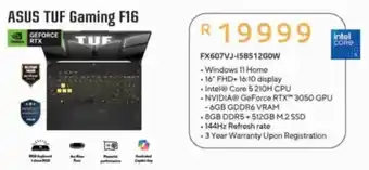Computer Mania ASUS TUF Gaming F16 offer