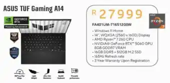 Computer Mania ASUS TUF Gaming A14 offer