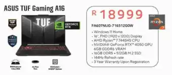 Computer Mania ASUS TUF Gaming A16 offer