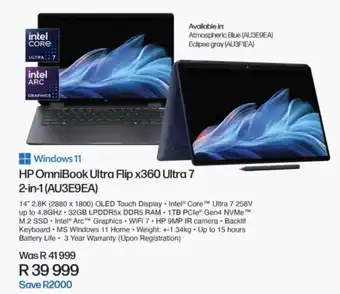 Computer Mania HP OmniBook Ultra Flip x360 Ultra 7 2-in-1 offer