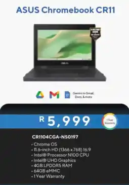 Computer Mania ASUS Chromebook CR11 offer