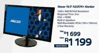 Computer Mania Mecer 19.5" A2057K + Monitor offer