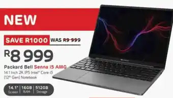 Computer Mania Packard Bell Senna i5 AMG 14.1 Inch 2K IPS Intel Core i5 12th Gen Notebook offer
