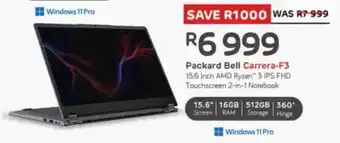 Computer Mania 15.6 Inch AMD Ryzen 3 IPS FHD Touchscreen 2-in-1 Notebook offer