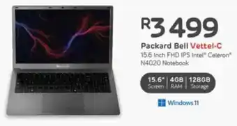 Computer Mania Packard Bell Vettel-C 15.6 Inch FHD IPS Intel Celeron N4020 Notebook offer