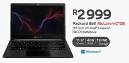 Computer Mania Packard Bell McLaren-C128 11.6 Inch HD Intel Celeron N4020 Notebook offer